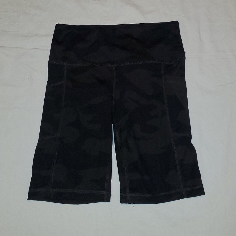 Yogalicious Black Camo Bike Shorts
